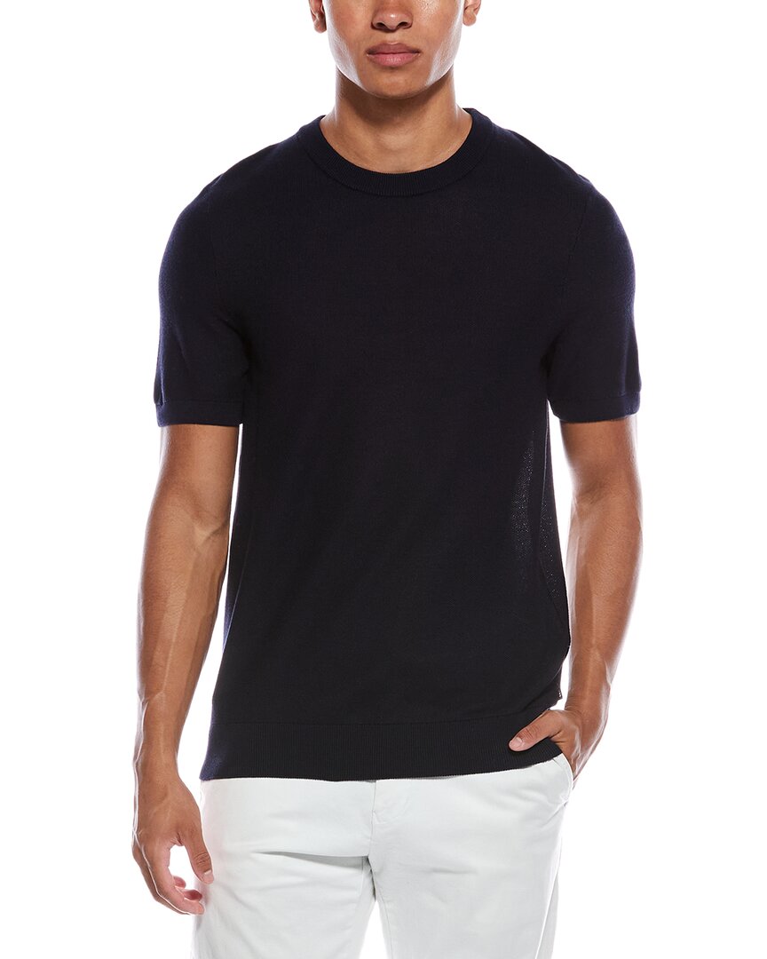 Hugo Boss Tantino Textured T-shirt In Blue