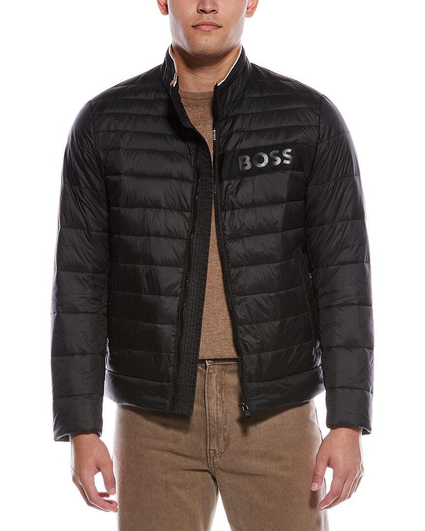 Hugo Boss Boss Darolus Quilted Puffer Jacket In Black