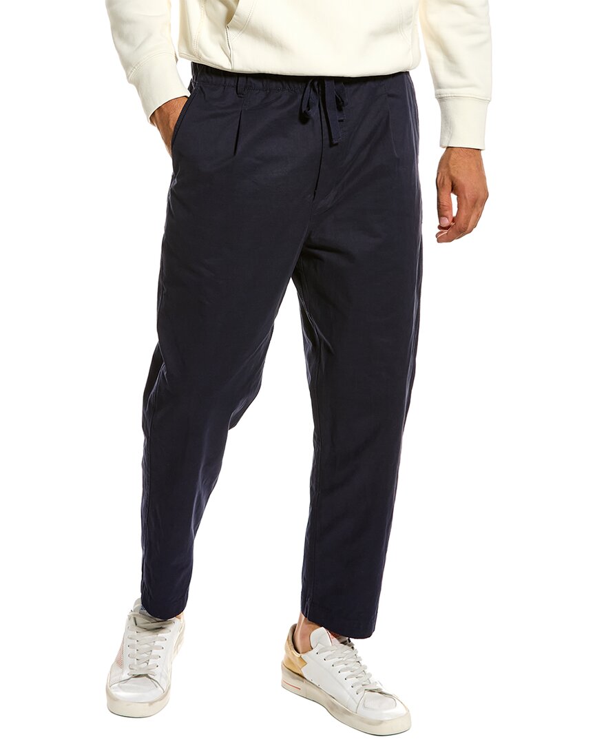 Alex Mill Pleated Tech Pant In Blue
