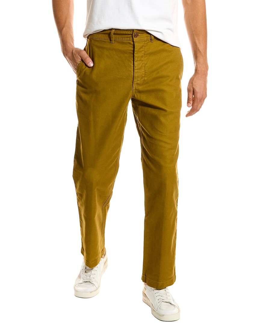 Alex Mill Buckle-back Work Pant In Golden Olive