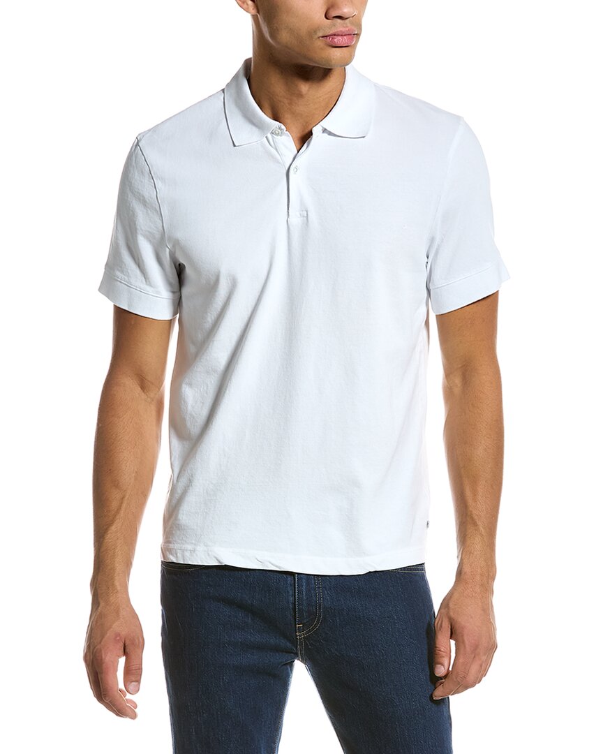 James Perse Short-sleeved Cotton Polo Shirt In Nocolor