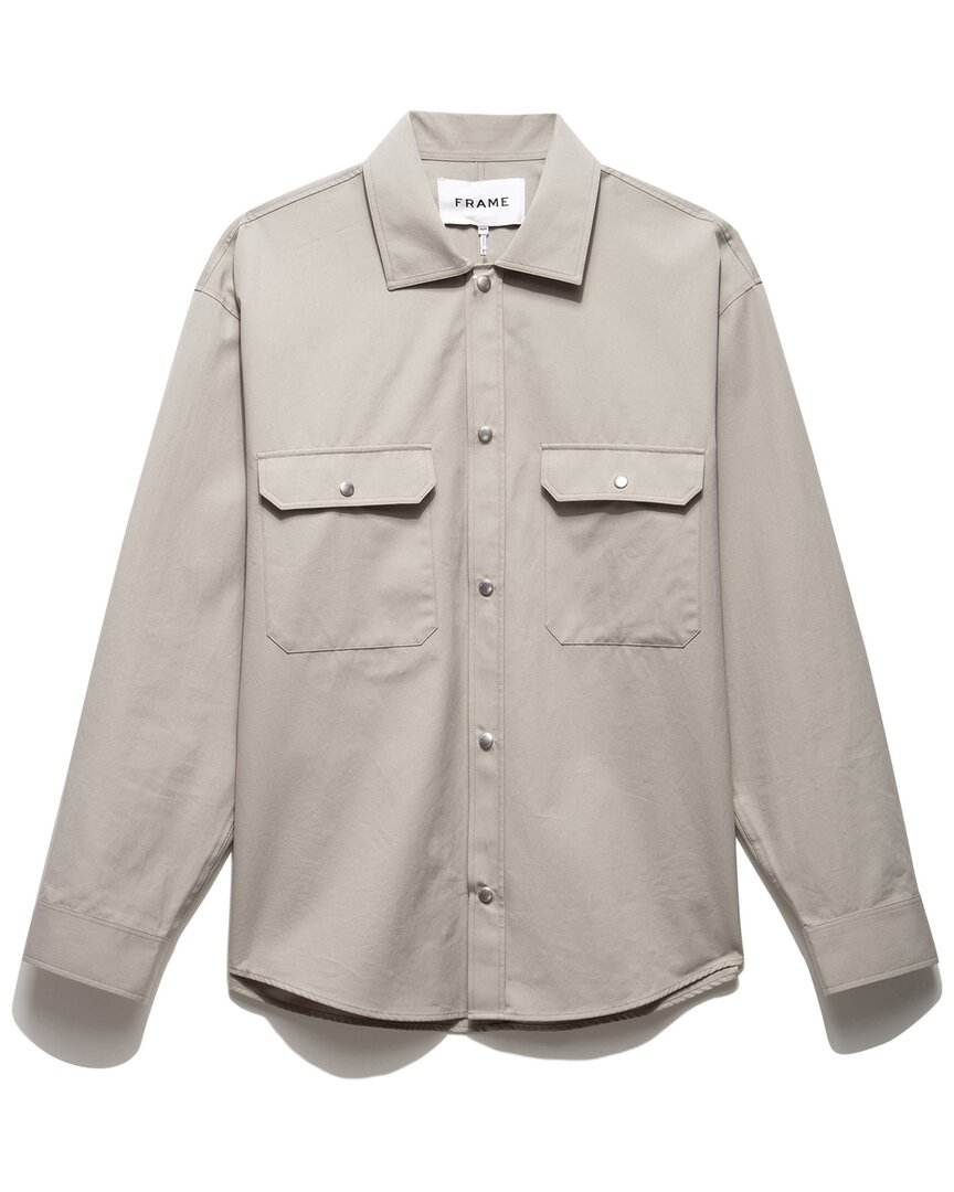 Frame Plaque Shirt In Beige
