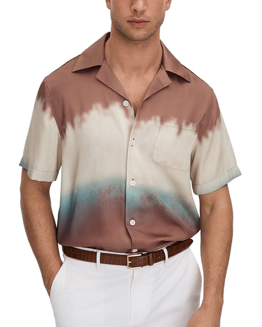Reiss Evia Cuban Ombre Print Top In Multi