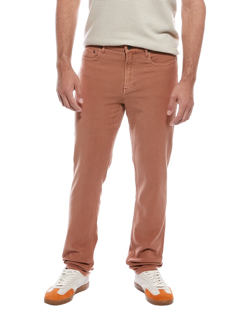 Faherty Stretch Terry Athletic Fit Pant In Brown