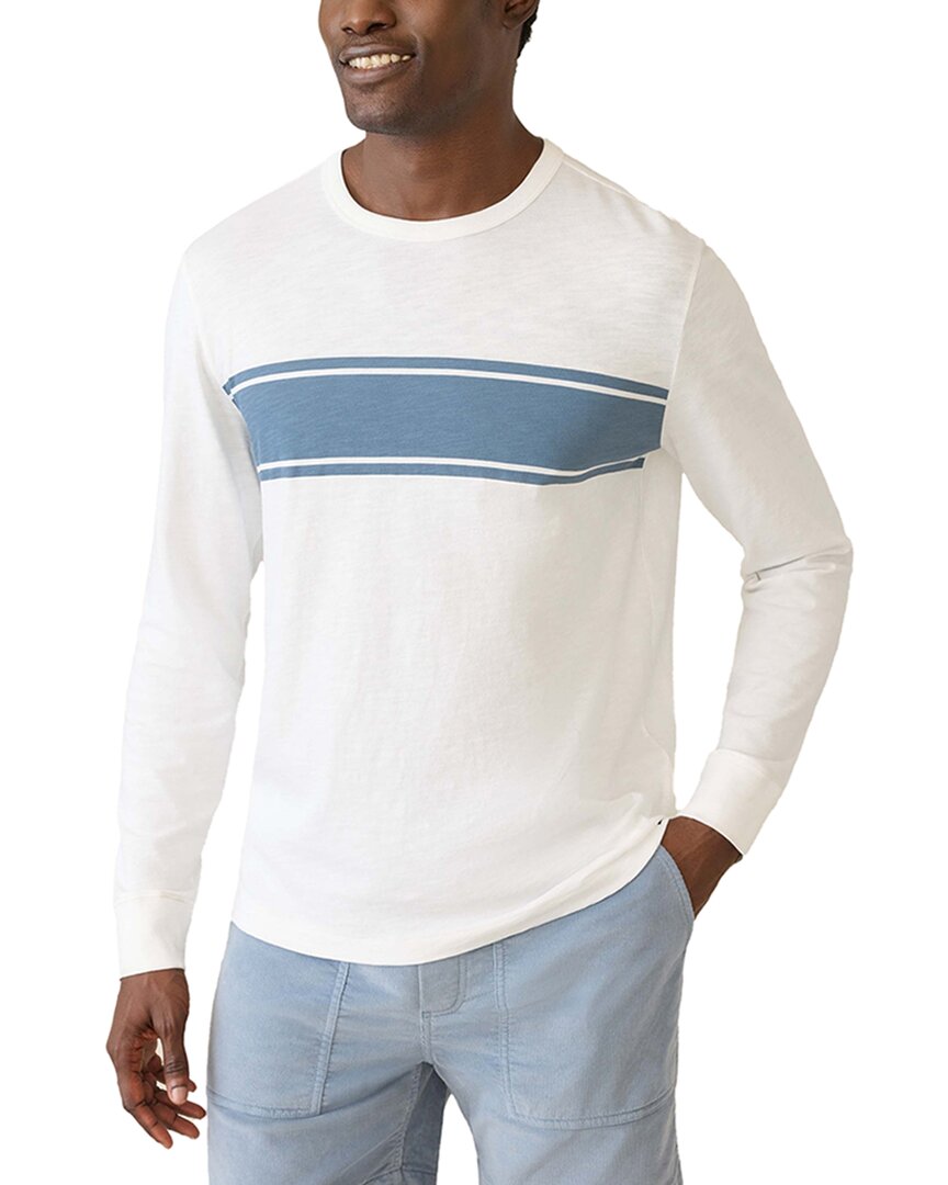 Faherty Short-sleeve Shorelite Upf T-shirt In White