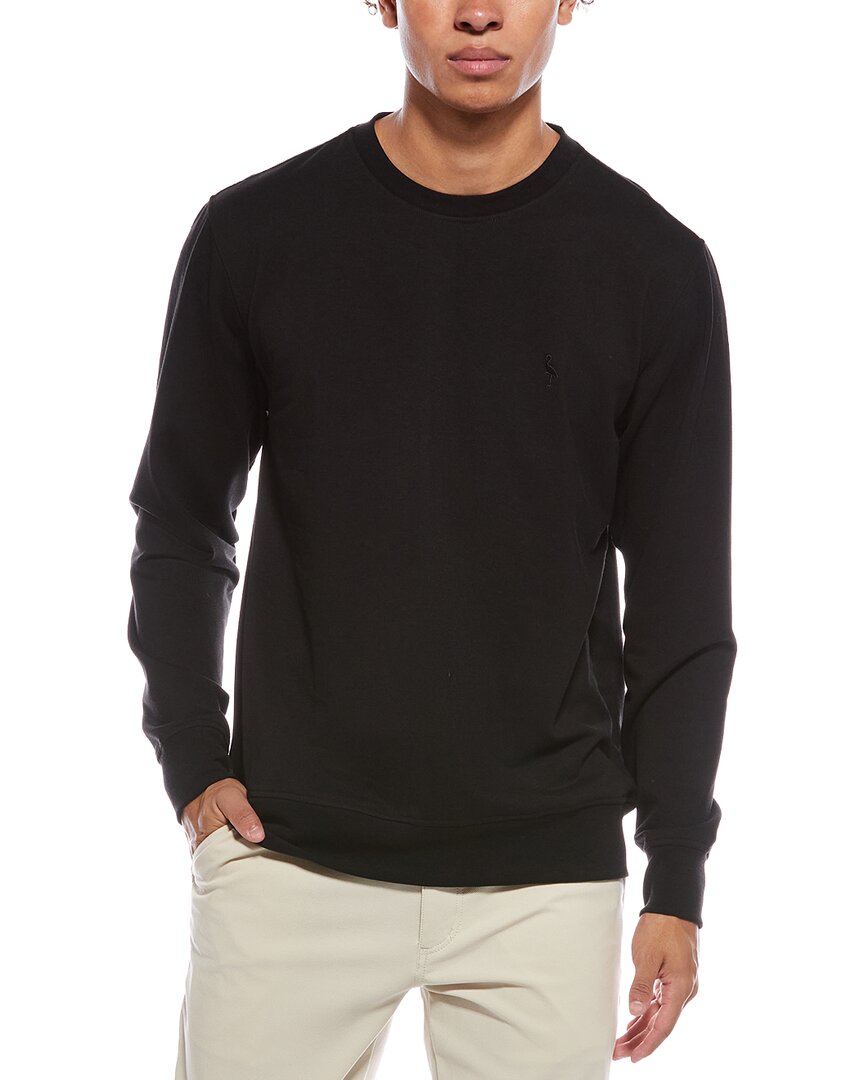 Tailorbyrd Fleece Crewneck Sweatshirt In Black