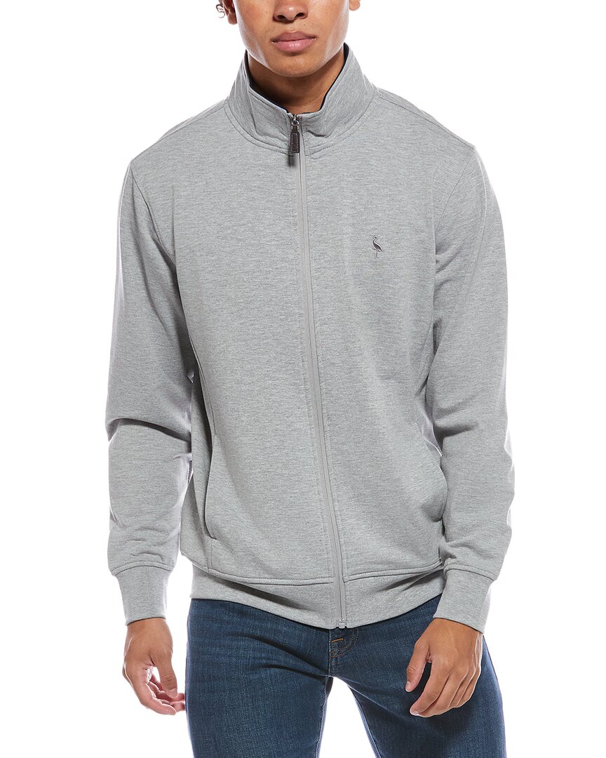 Tailorbyrd Fleece Full Zip Jacket In Gray