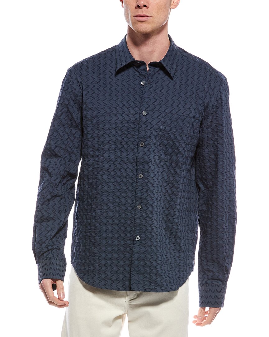 M Missoni Camicia Regular Fit Shirt In Blue