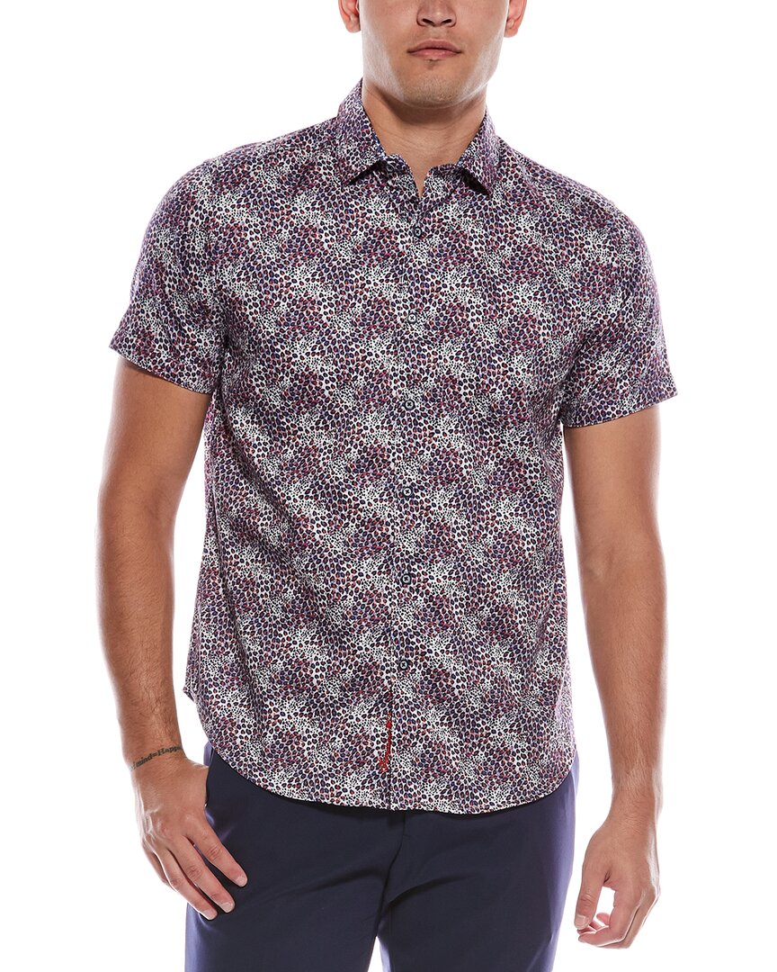 Robert Graham Fermont Classic Fit Woven Shirt In Gray
