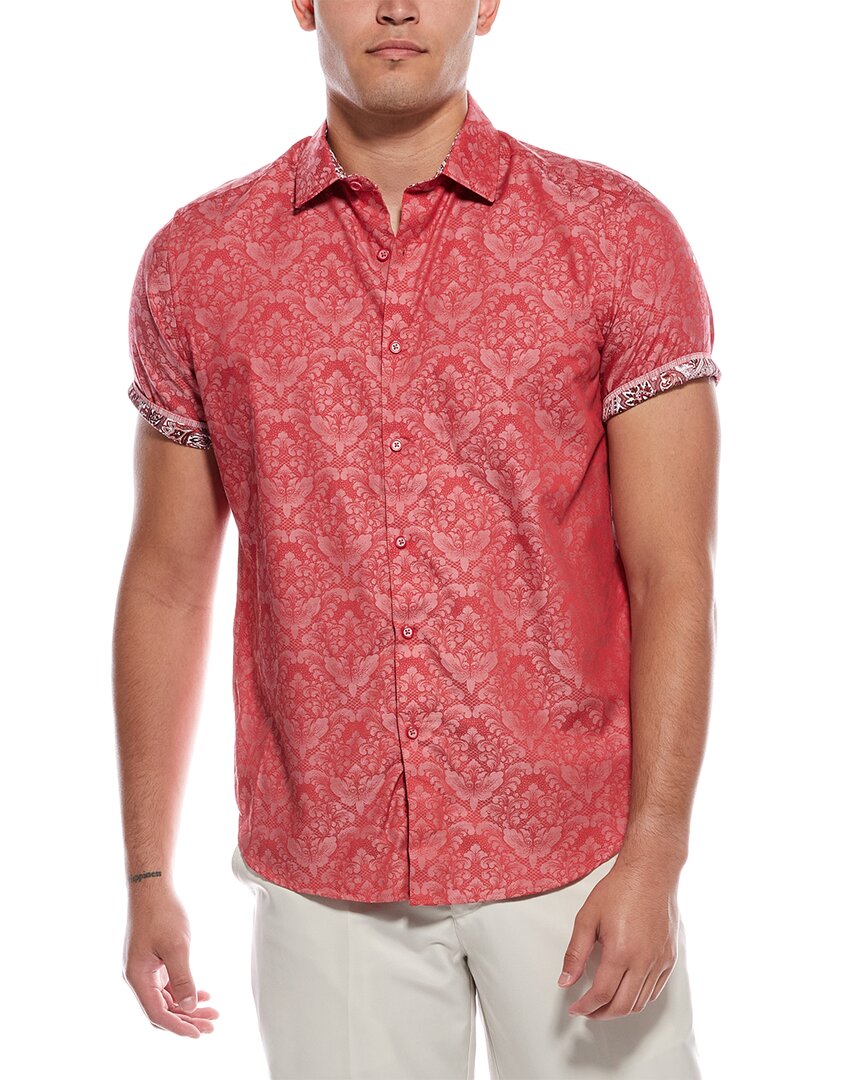 Robert Graham Bayview Classic Fit Woven Shirt In Red