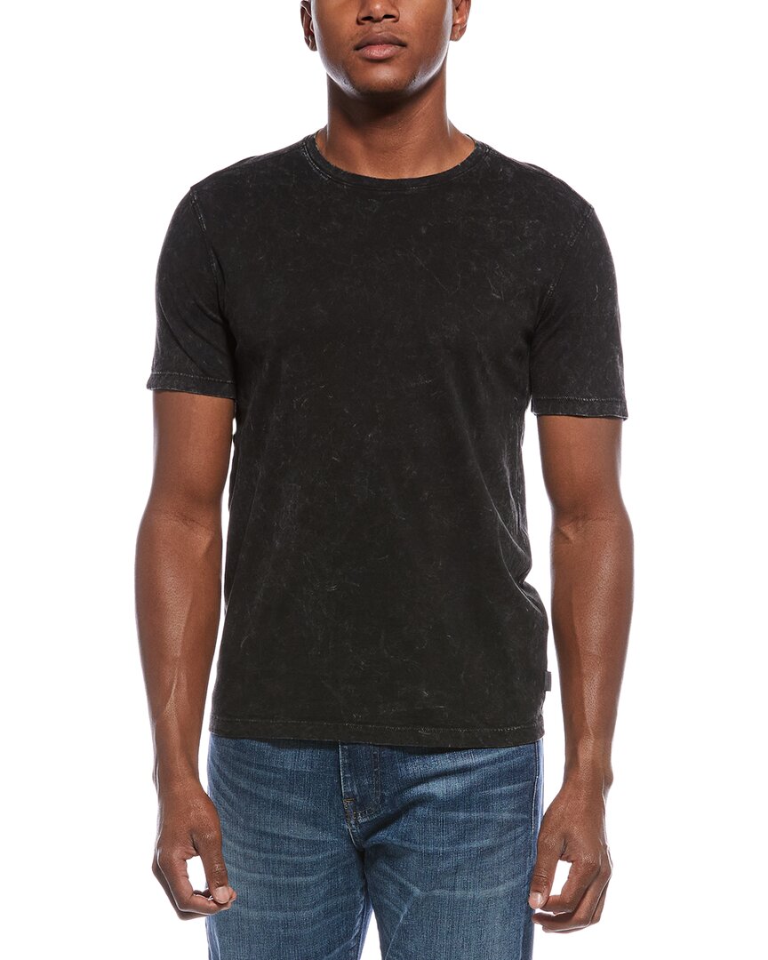 John Varvatos Enzo Marble Wash Shirt In Black