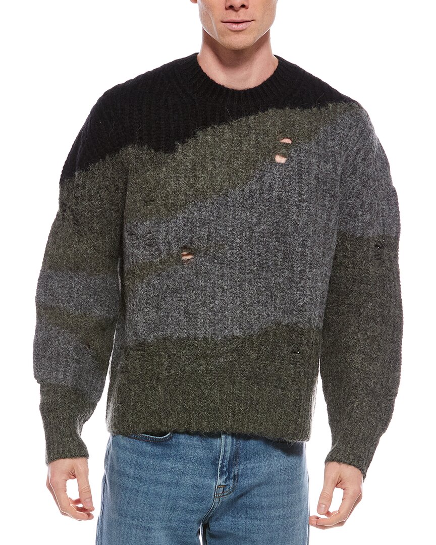 Allsaints Sur Alpaca & Wool-blend Crewneck Sweater In Multi