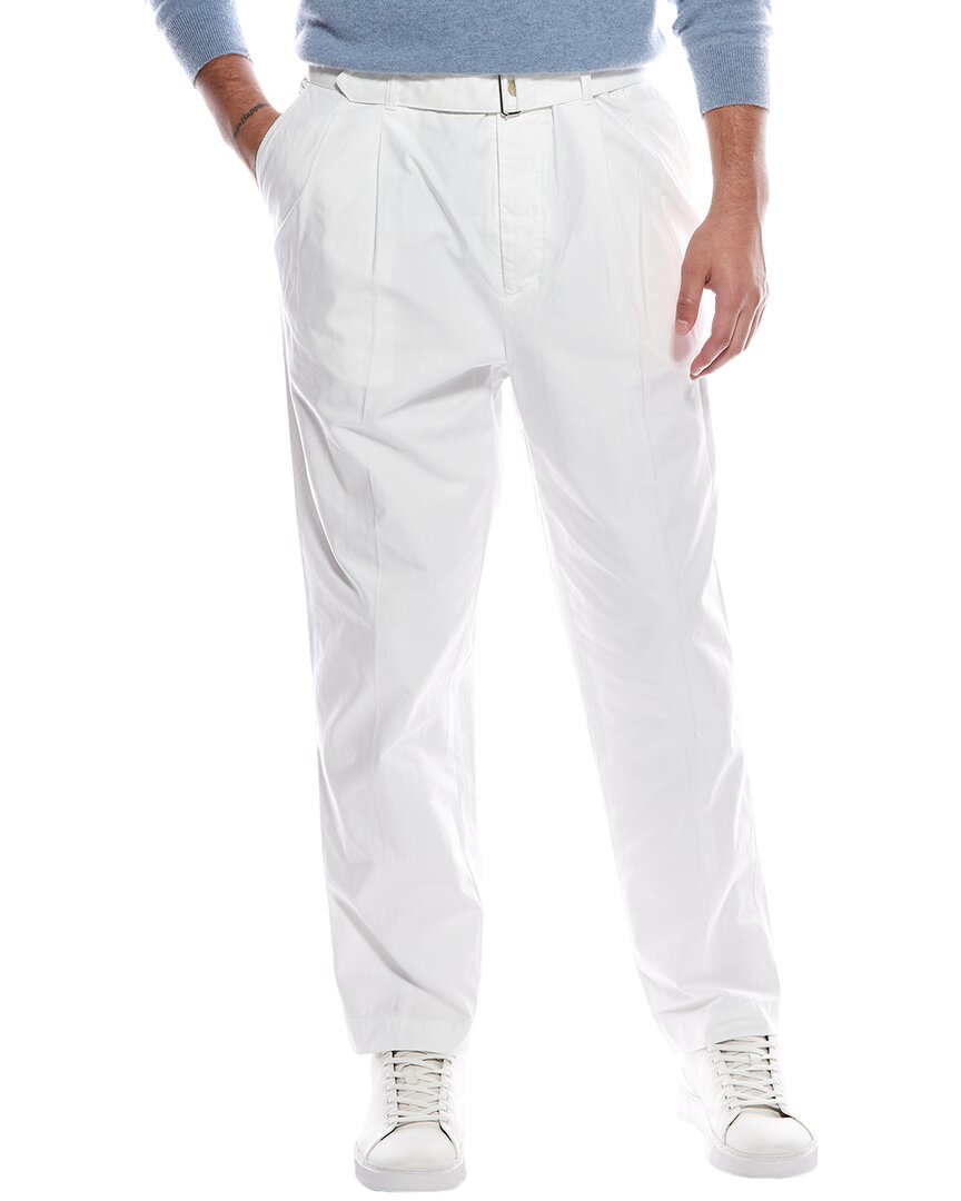 Officine Generale Hugo Garment-dyed Corduroy Pant In White