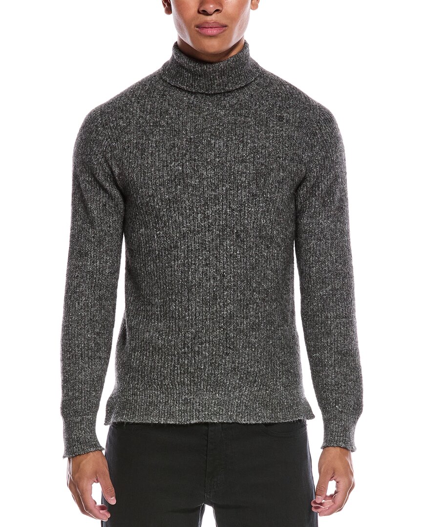Officine Generale Alpaca & Wool-blend Turtleneck Sweater In Gray