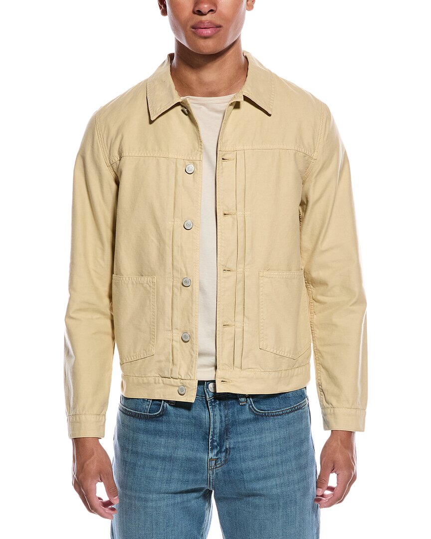 Officine Generale Dyed Jacket In Yellow