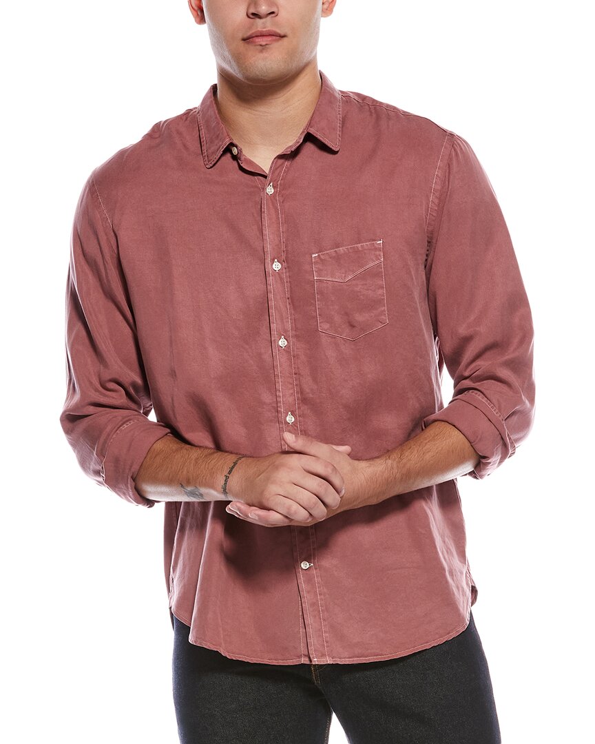 Officine Generale Lipp Shirt In Pink