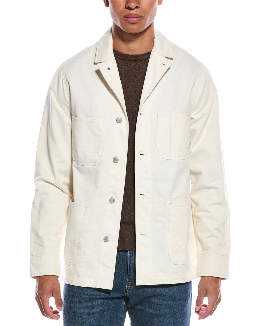 Officine Generale Simeon Twill Jacket In White