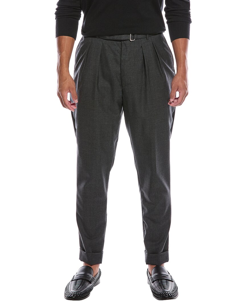 Officine Generale Pierre Wool Pant In Gray