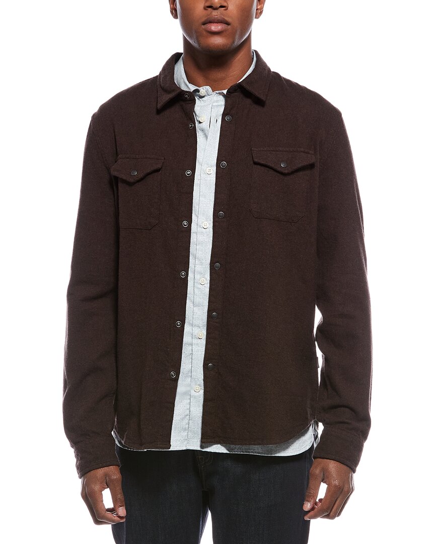 John Varvatos Marshall Shirt In Brown