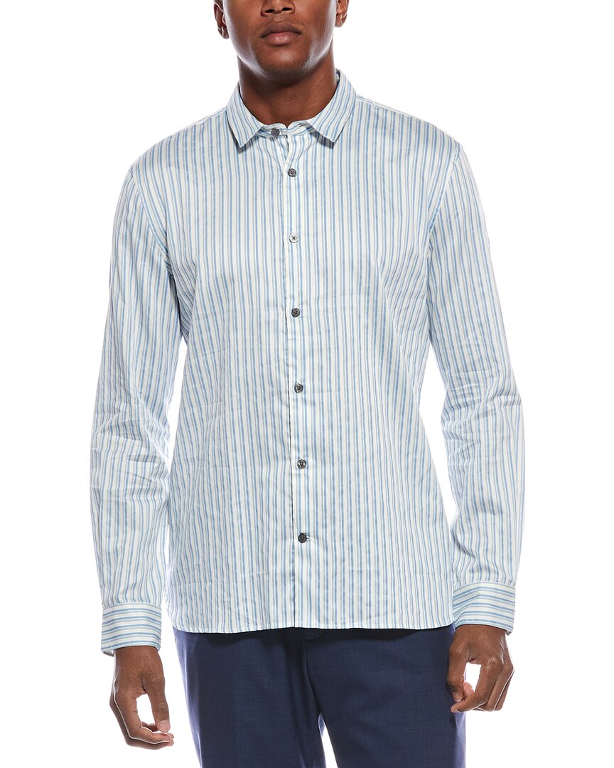 John Varvatos Ross Slim Fit Sport Shirt In Blue