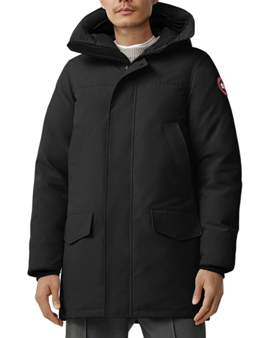 Canada Goose Langford Parka Nylon Down Jacket In Black