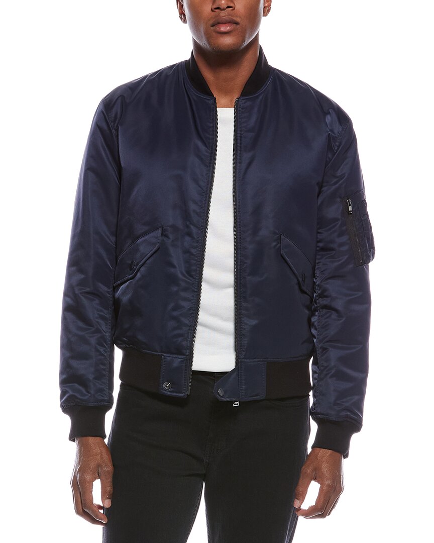 Theory Flight Bomber Jacket In Blue