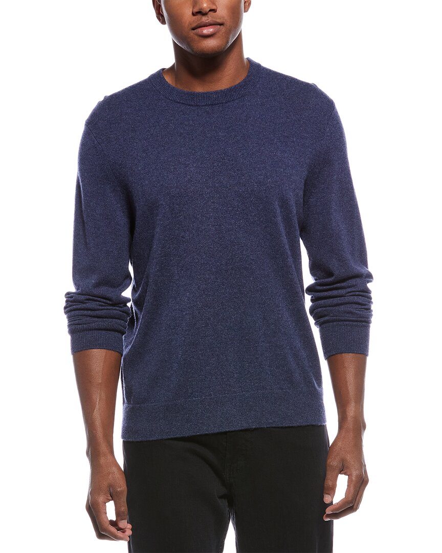 Theory Hilles Cashmere Crewneck Sweater In Blue