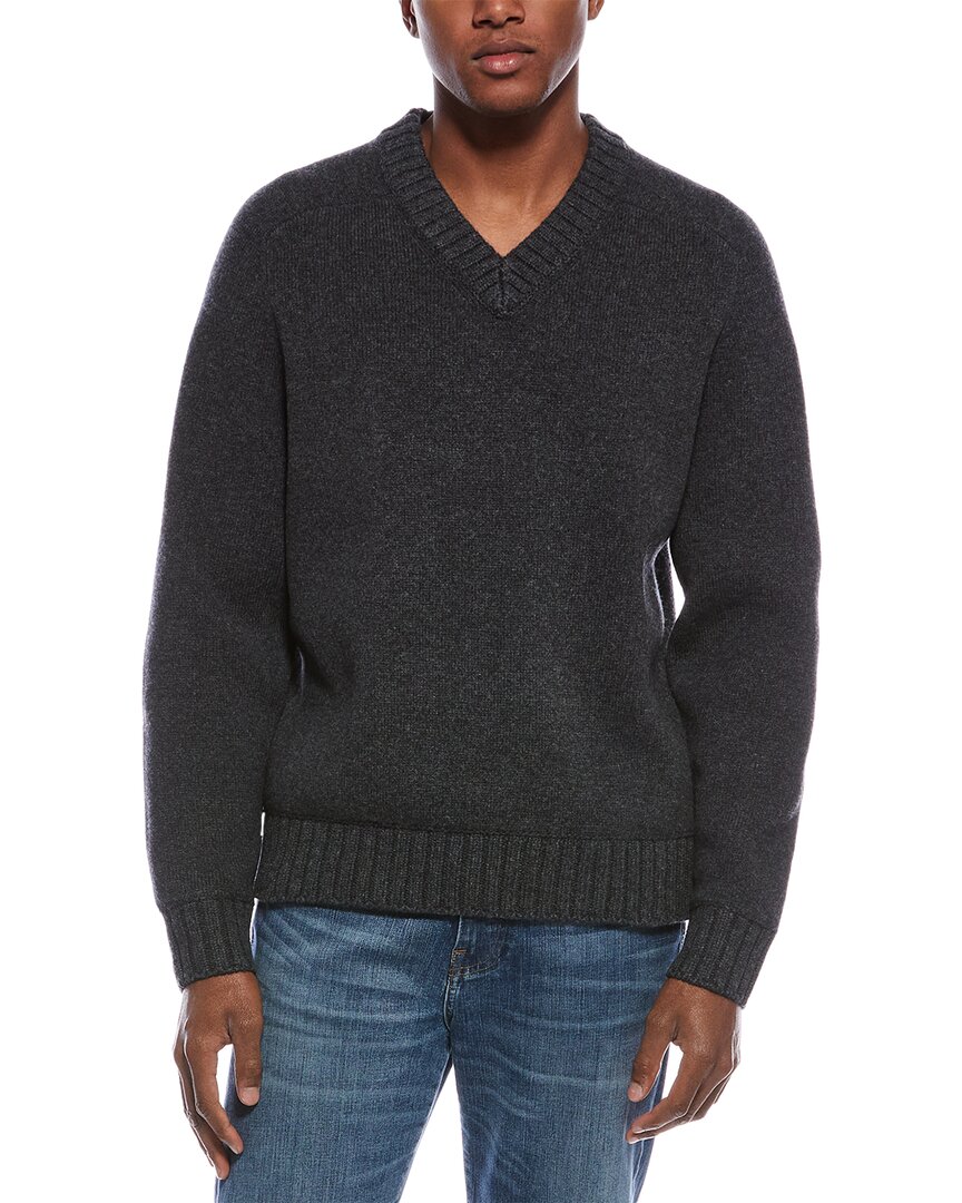 Theory Heavy Wool Sweater In Gray