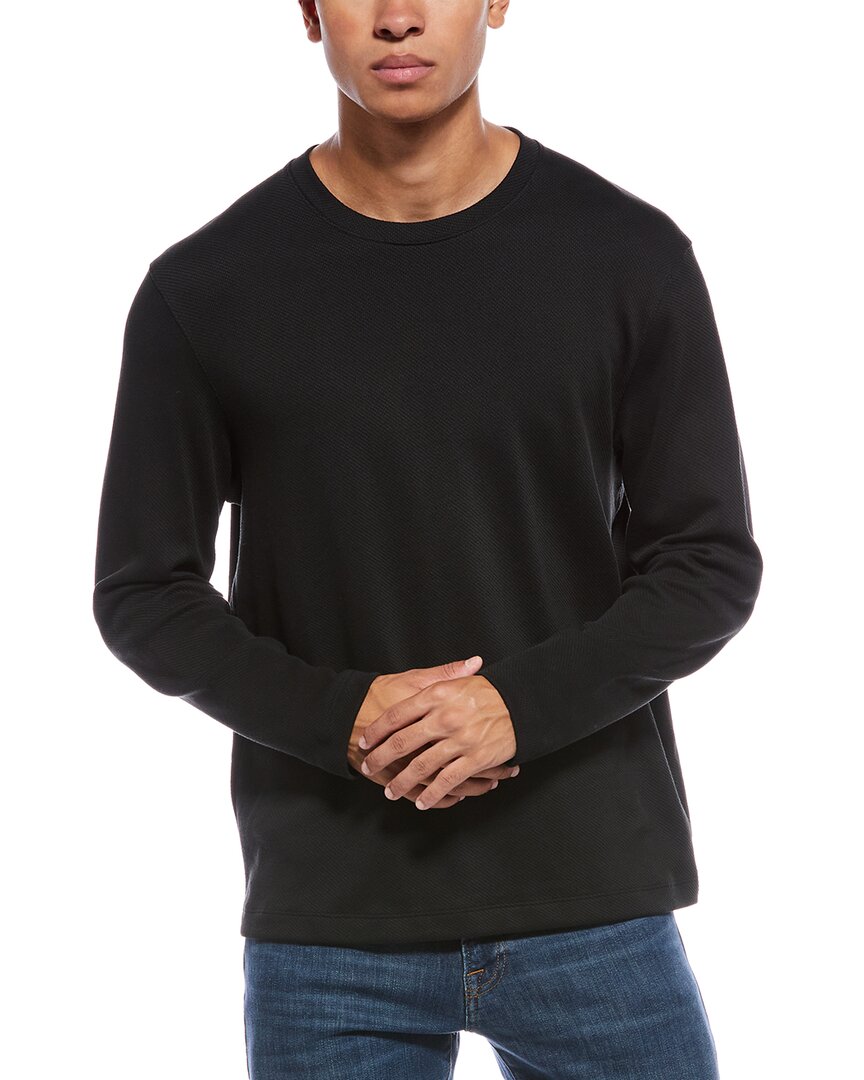 Theory Delroy Crewneck Sweater In Black