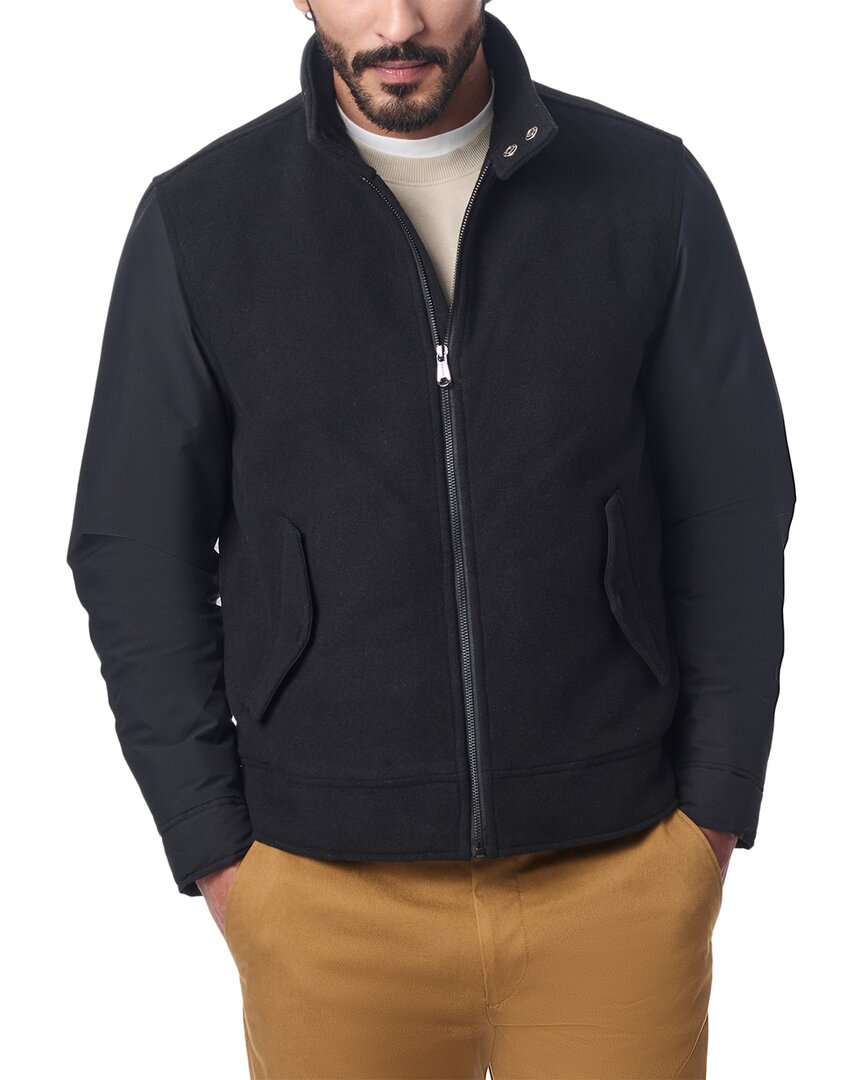Bernardo Cityline Wool-blend Jacket In Black