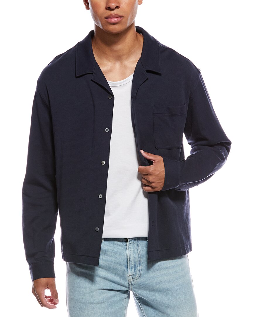 Frame Denim Duo Fold Relaxed Shirt In Blue