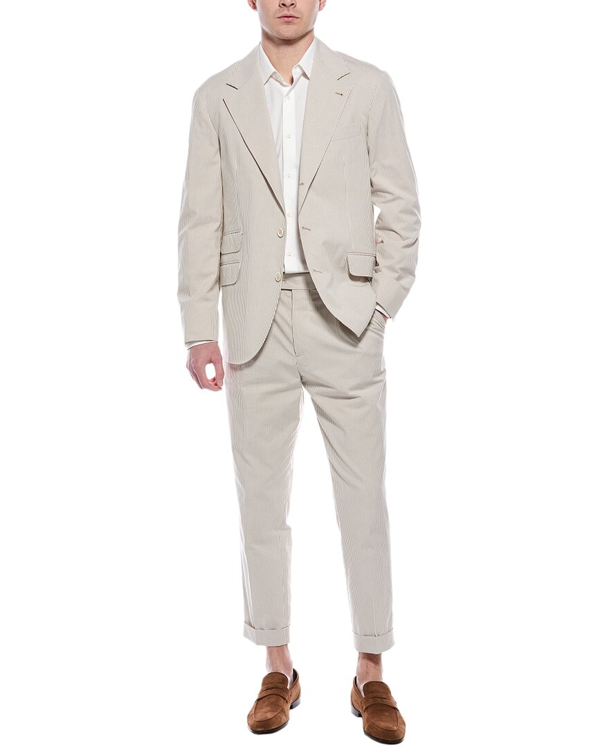 Brunello Cucinelli 2pc Suit In Gray