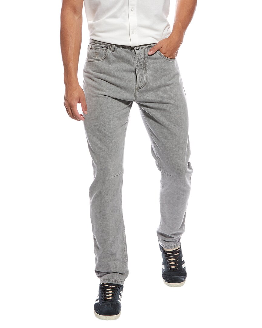 Brunello Cucinelli Straight-leg Cotton-gabardine Cargo Trousers In Multi