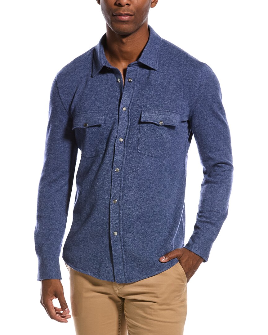 Brunello Cucinelli Wool & Cashmere-blend Sweater In Blue