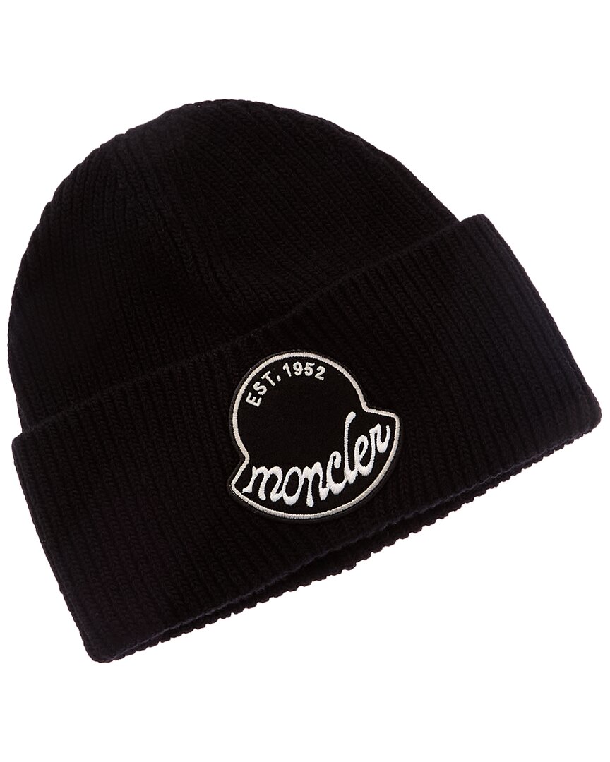Moncler Wool Hat In Black
