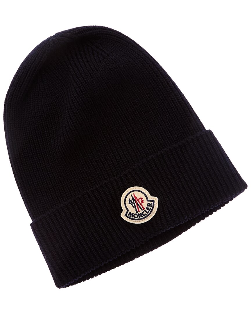 Moncler Wool Hat In Blue