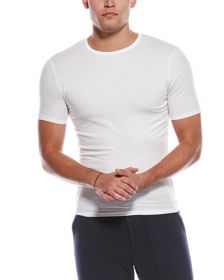 Tommy John 3-pack Second Skin Stay Tucked Crewneck Undershirts In White