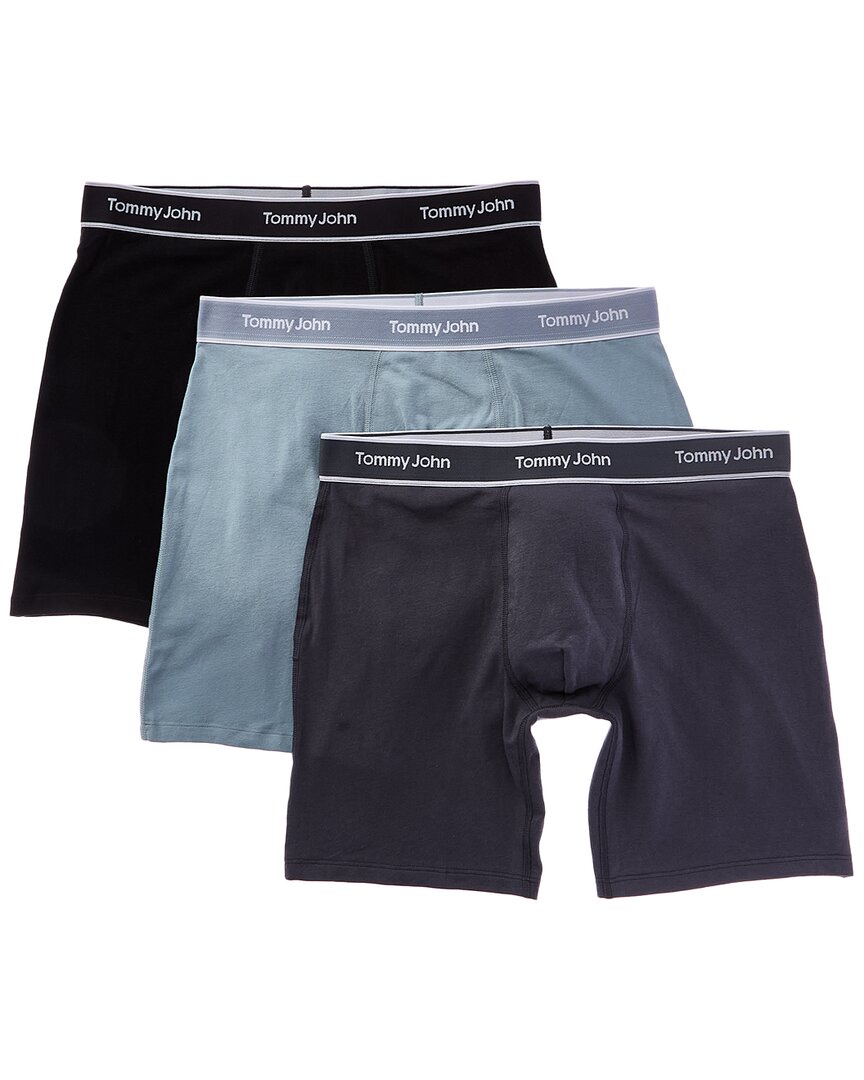 Tommy John Set Of 3 Essential Cool Boxer Brief In Multi