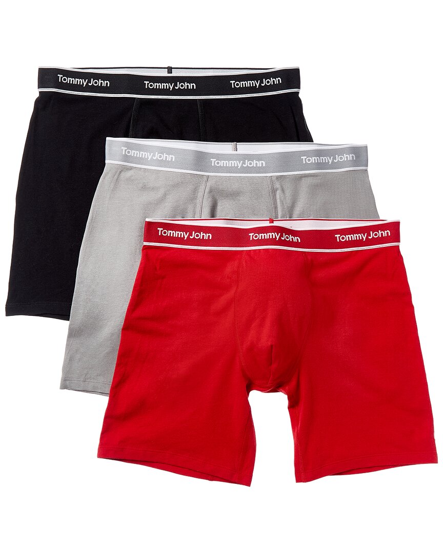 Tommy John Set Of 3 Essential Cool Boxer Brief In Multi