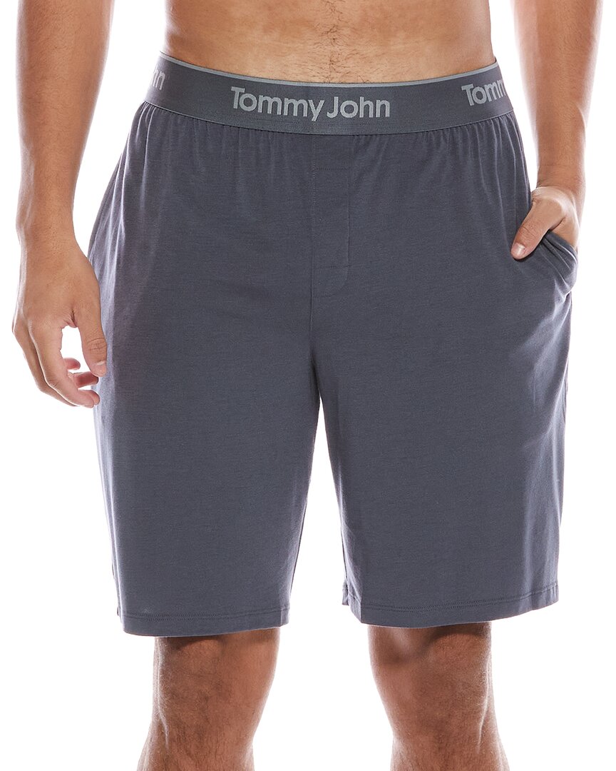 Tommy John Grey Second Skin Sleep Short In Gray