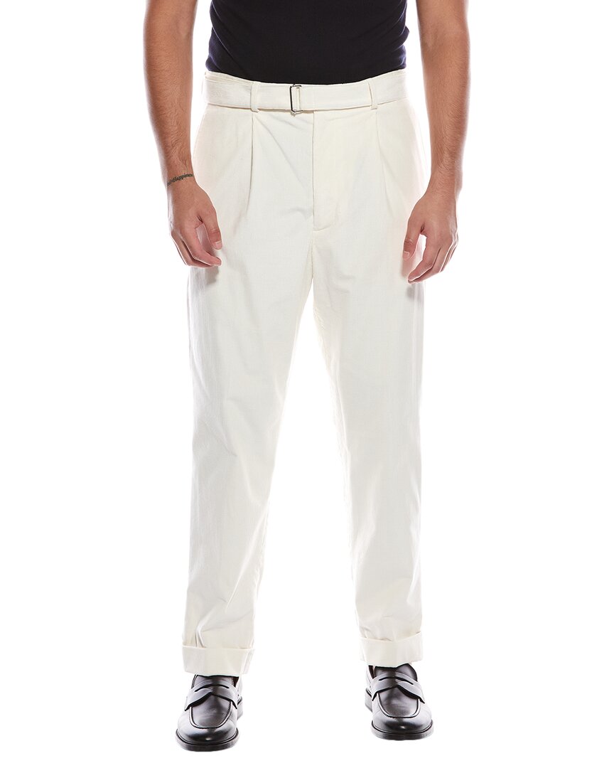 Officine Generale Hugo Garment-dyed Corduroy Pant In White