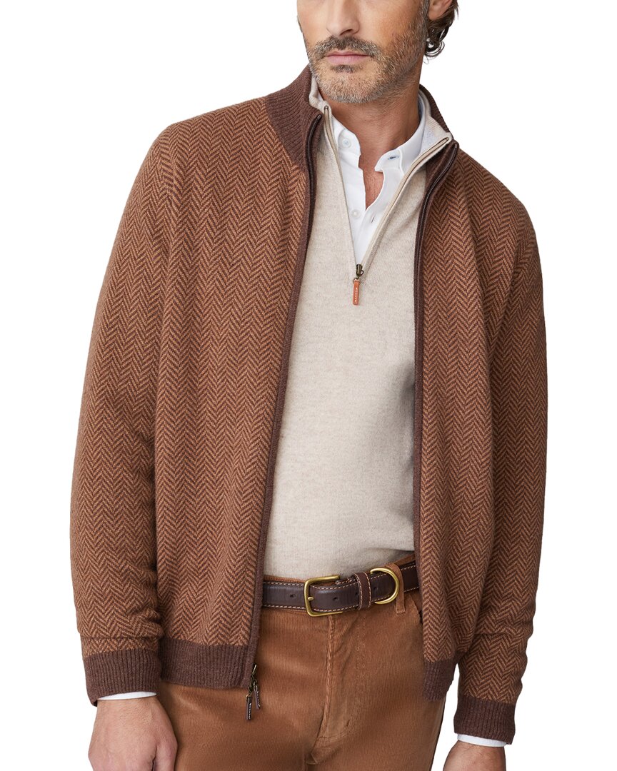 J.mclaughlin Quentin Cashmere Sweater In Brown