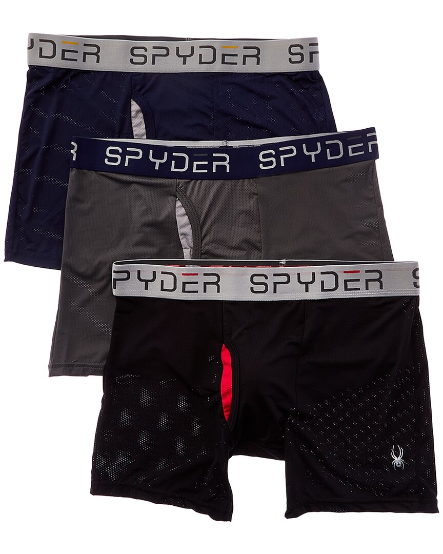 Spyder 3pk Mesh Boxer Brief In Multi