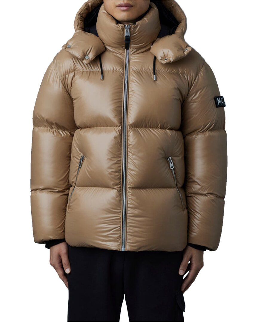 Mackage Kent Water Repellent Down Puffer Jacket In Brown