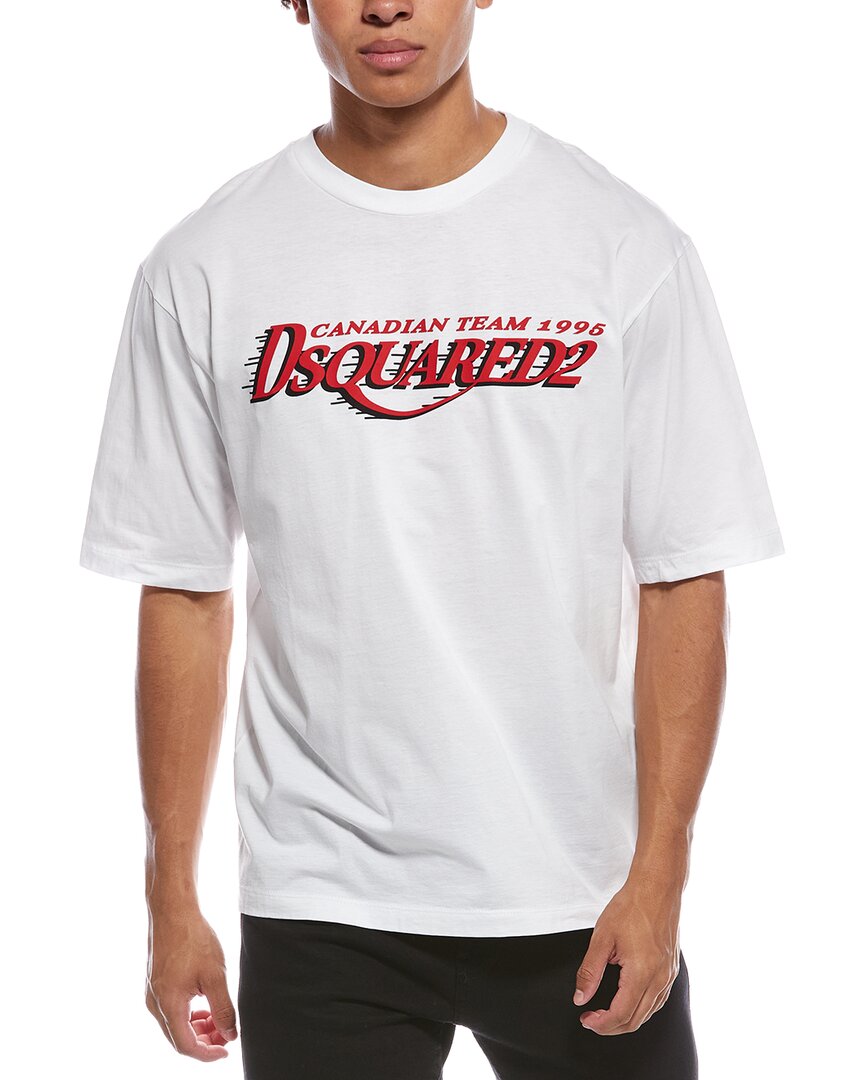 Dsquared2 Graphic T-shirt In White