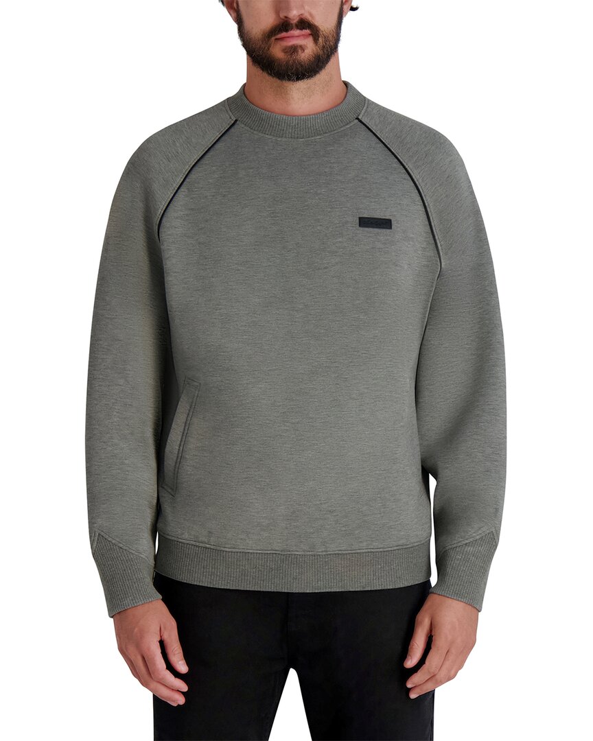 Karl Lagerfeld Air Scuba Crewneck Sweatshirt In Gray