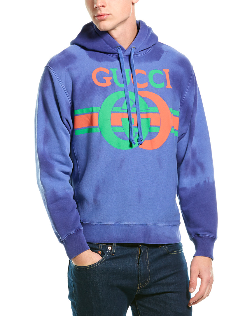 Gucci G Print Sweatshirt Men's Blue Xs | eBay