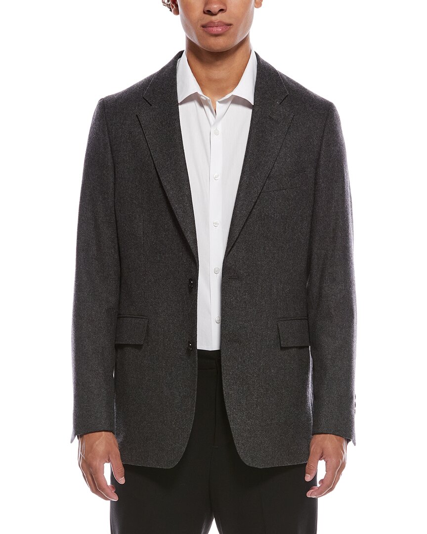 Todd Snyder Flannel Sutton Wool Jacket In Gray