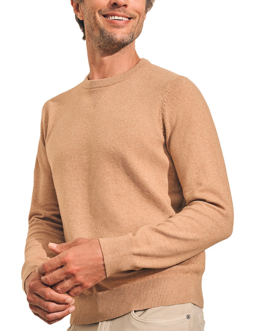 Faherty Mountain Crewneck Sweater In Neutral