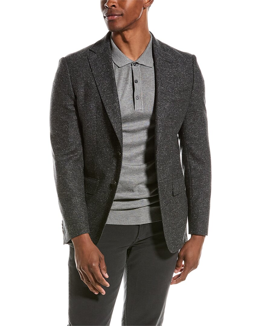 Hugo Boss Boss  Wool-blend Blazer In Grey